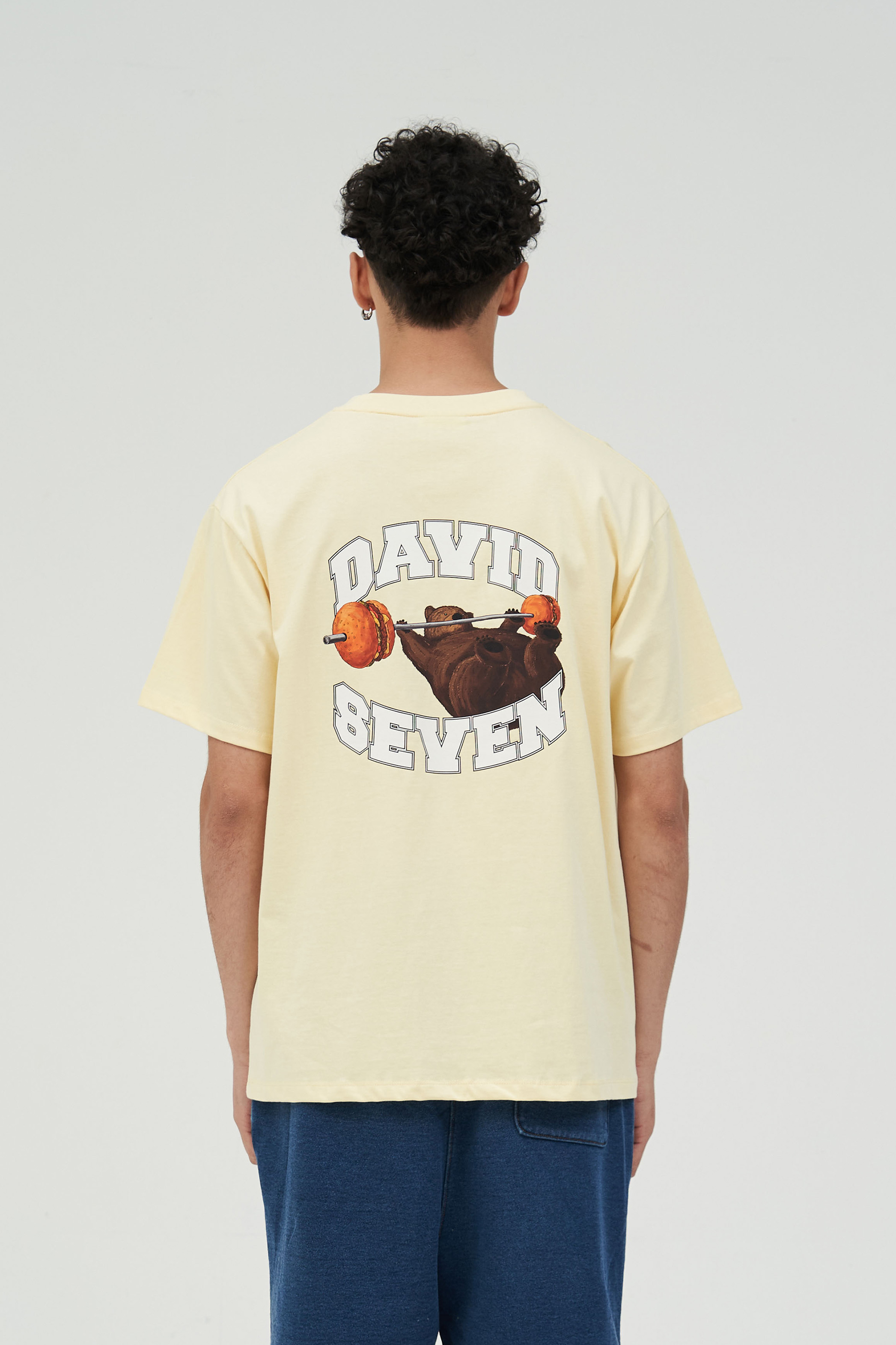 Benchpress Bear T-shirts_lemon